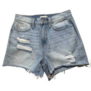 Altar’d State Distressed Denim Shorts Size 26